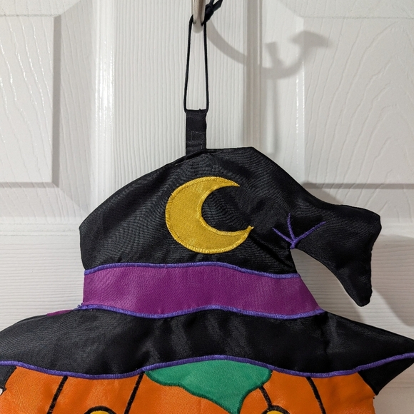 NCE 2003 Halloween Jack O'Lantern with Witch Hat Hanging Decorations - 22 inches - Picture 2 of 10